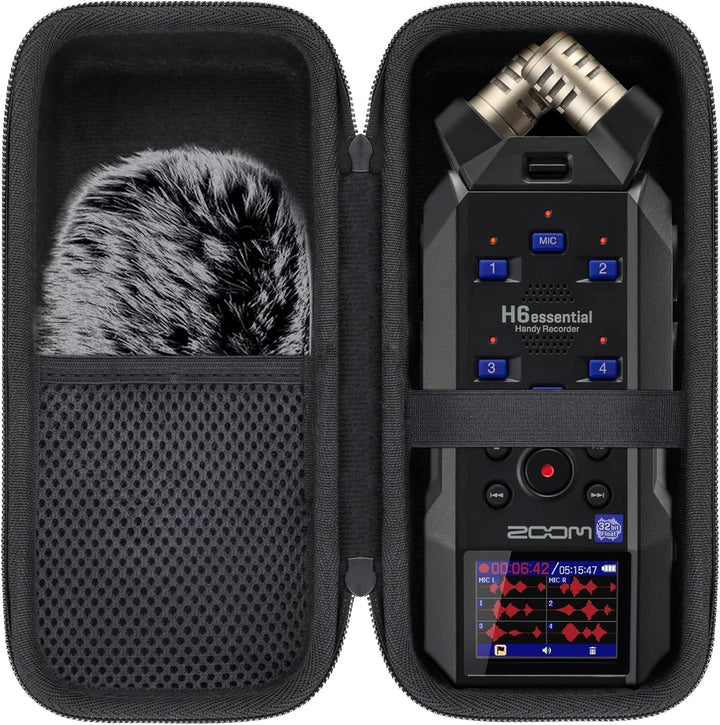 co2CREA Hart Reise Schutz Hülle Etui Tasche für Zoom H6studio /H5studio /H6essential 6-Spur 32-Bit F