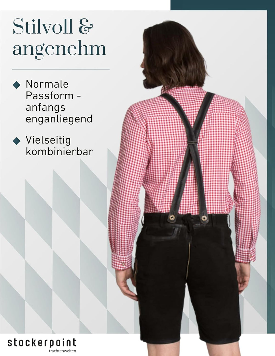 Stockerpoint Herren Hose 46 Schwarz Gespeckt, 46 Schwarz Gespeckt