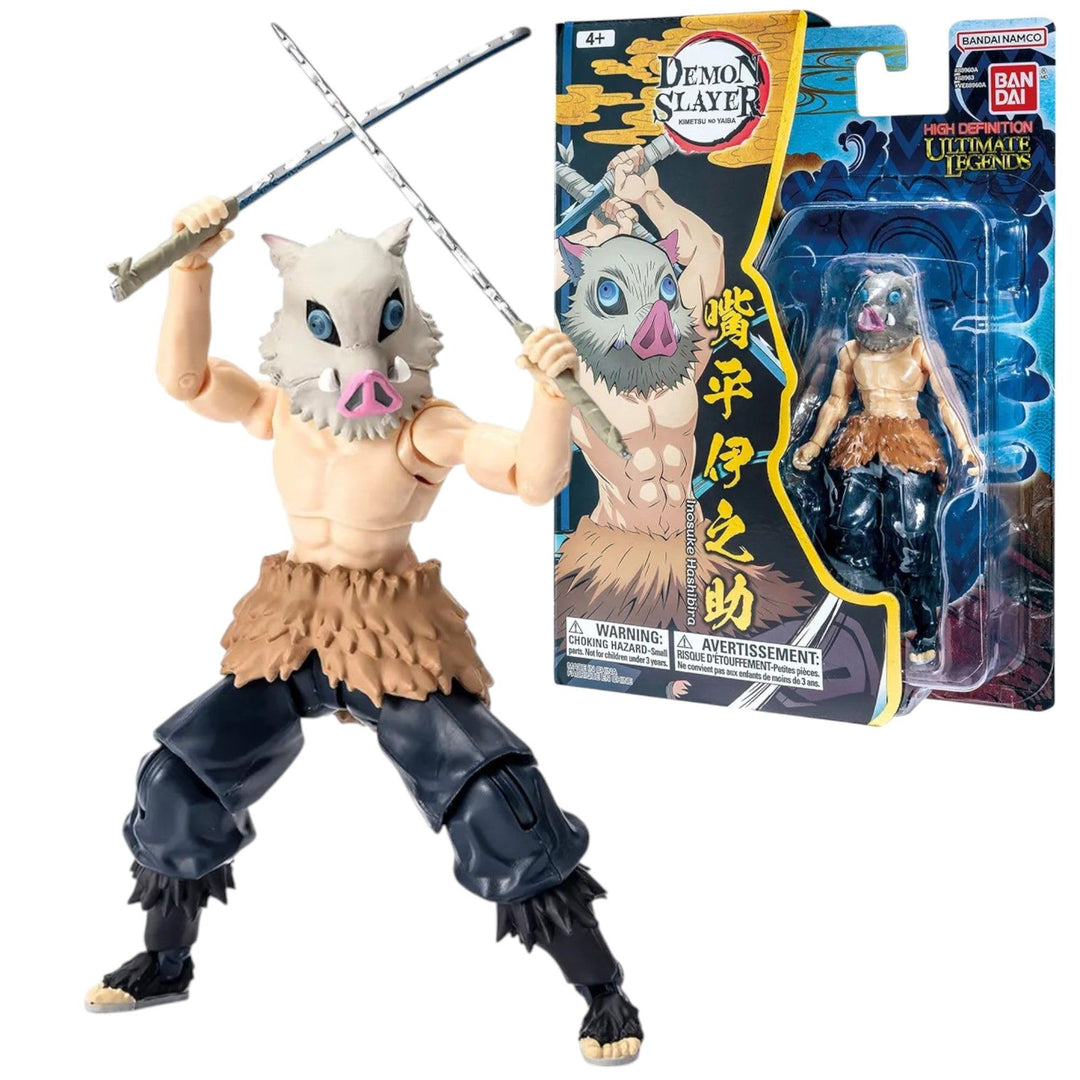 BANDAI Ultimate Legends Inosuke Hashibira Actionfigur | 12,5 cm Inosuke Anime-Figur mit 27 Gelenkpun