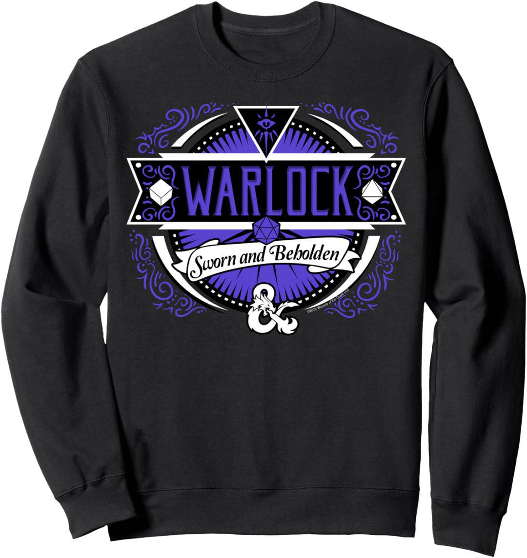 Dungeons & Dragons Warlock Sworn And Beholden Logo Sweatshirt