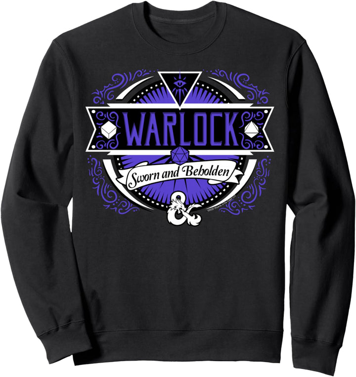 Dungeons & Dragons Warlock Sworn And Beholden Logo Sweatshirt