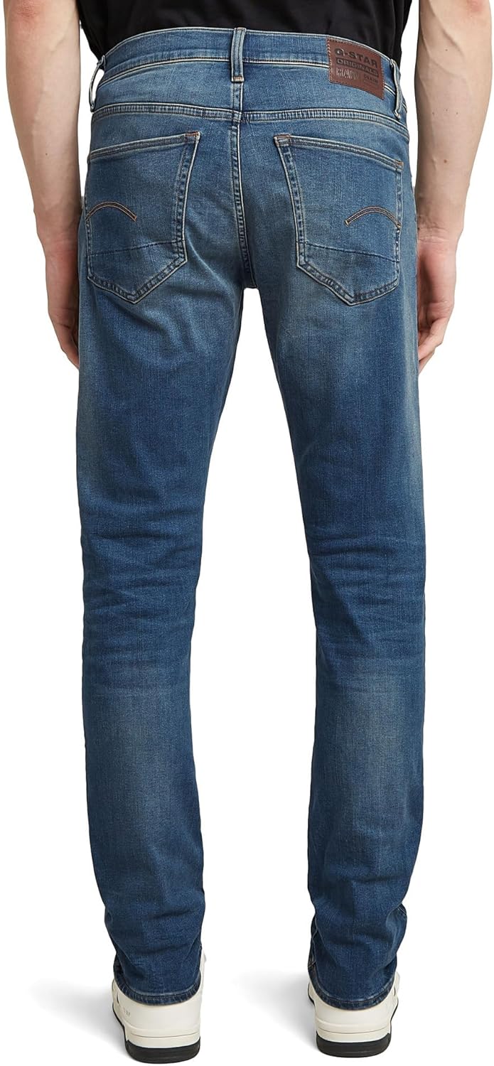 G-STAR RAW Herren 3301 Slim Jeans 32W / 32L Blau (Vintage Medium Aged 51001-8968-2965), 32W / 32L Bl