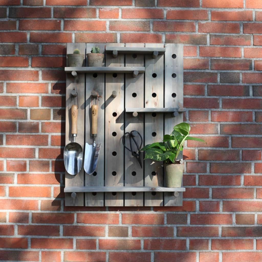 Esschert Design STECKBRETT Wandboard Garten Werkzeug Holz verstellbar Geräte