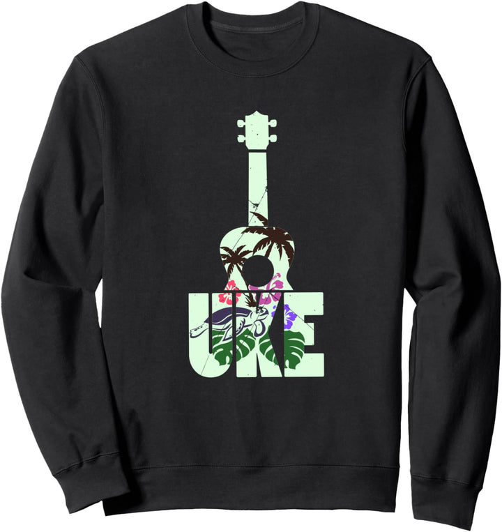 Ukulele Gitarre Tropisches Geschenk Sweatshirt