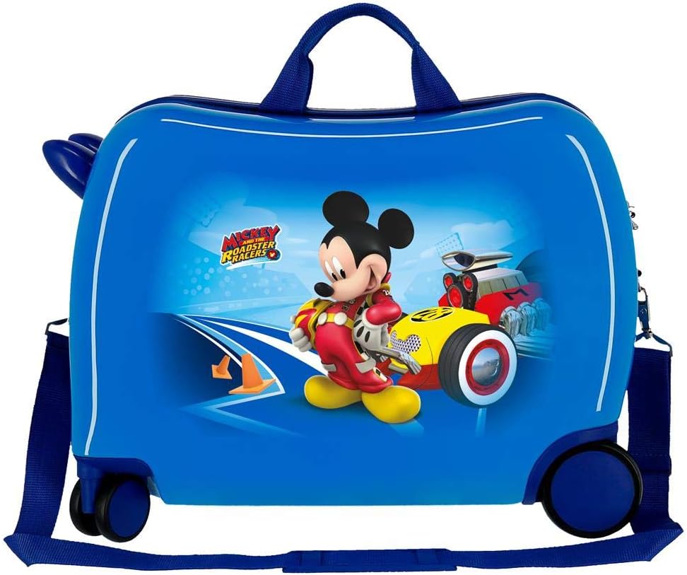Disney Lets Roll Mickey Kinderrucksack, (Blau) - 4569862, 50x39x20 cm kinderkoffer, kinderkoffer
