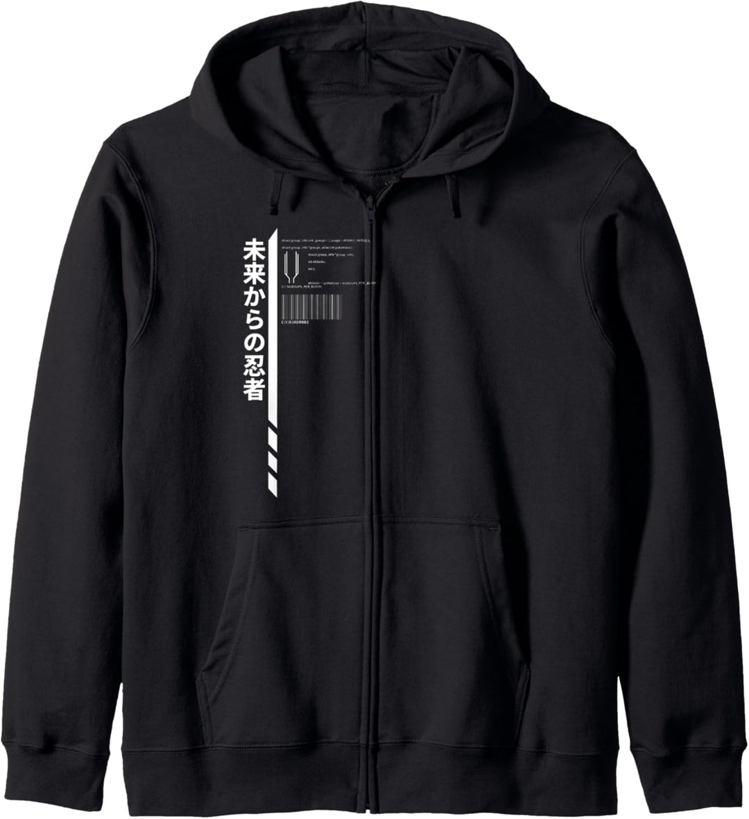 Techwear Goth Ninja Hidden Code Kapuzenjacke