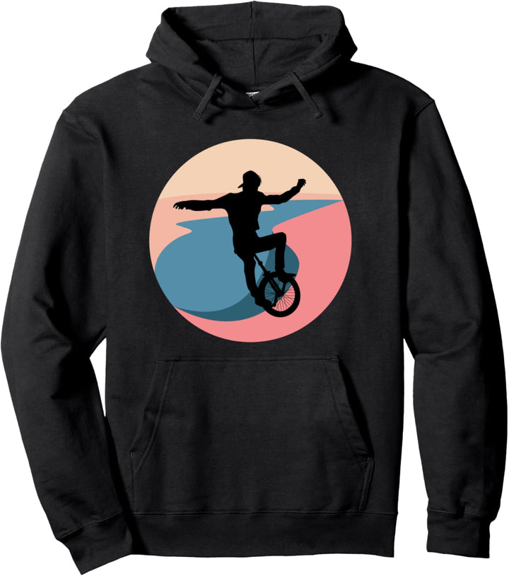 Cooler Einradfahrer Pullover Hoodie