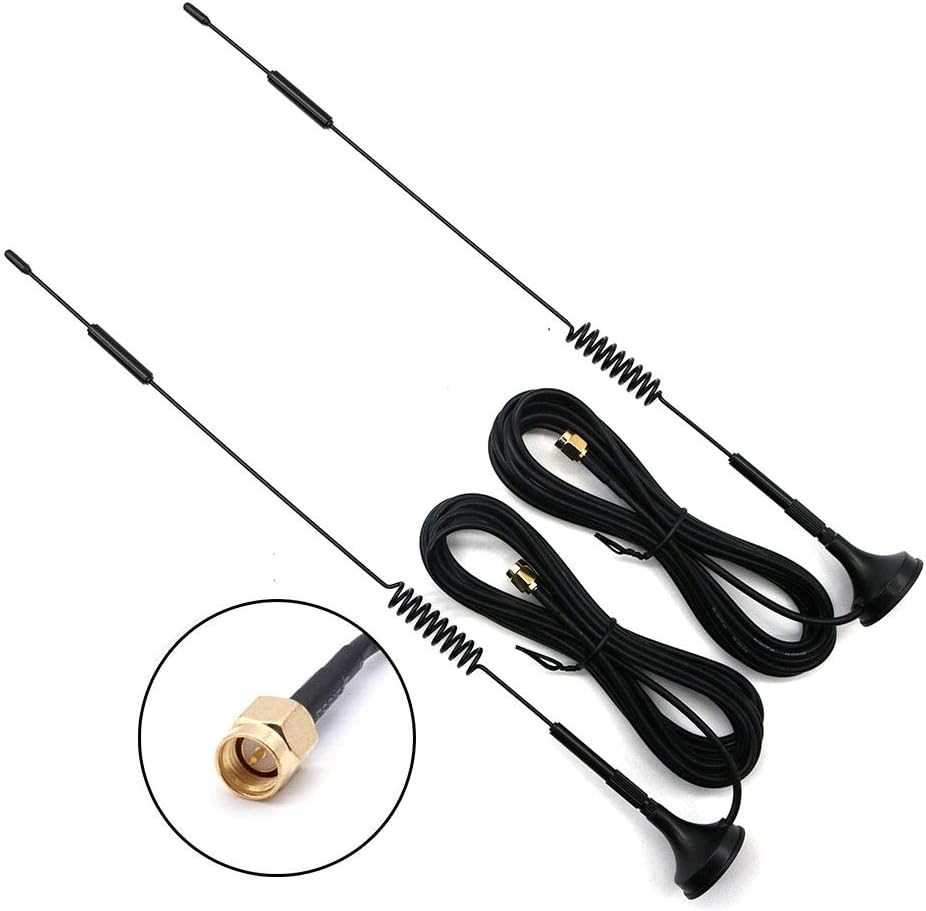 2 Stück 433 MHz Unity Gain Omni, 30,5 cm Antenne mit Magnetfuss und SMA-Stecker, Impedanz 50 Ohm – 1