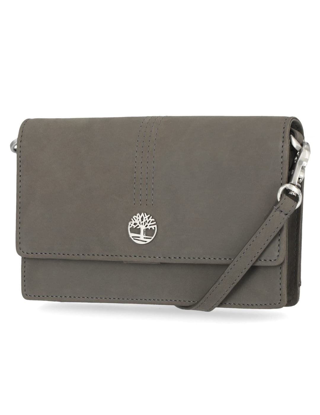 Timberland Damen Leather Crossbody Bag Wallet Purse Umhängetasche aus RFID-Leder, Castlerock (Nubuk)