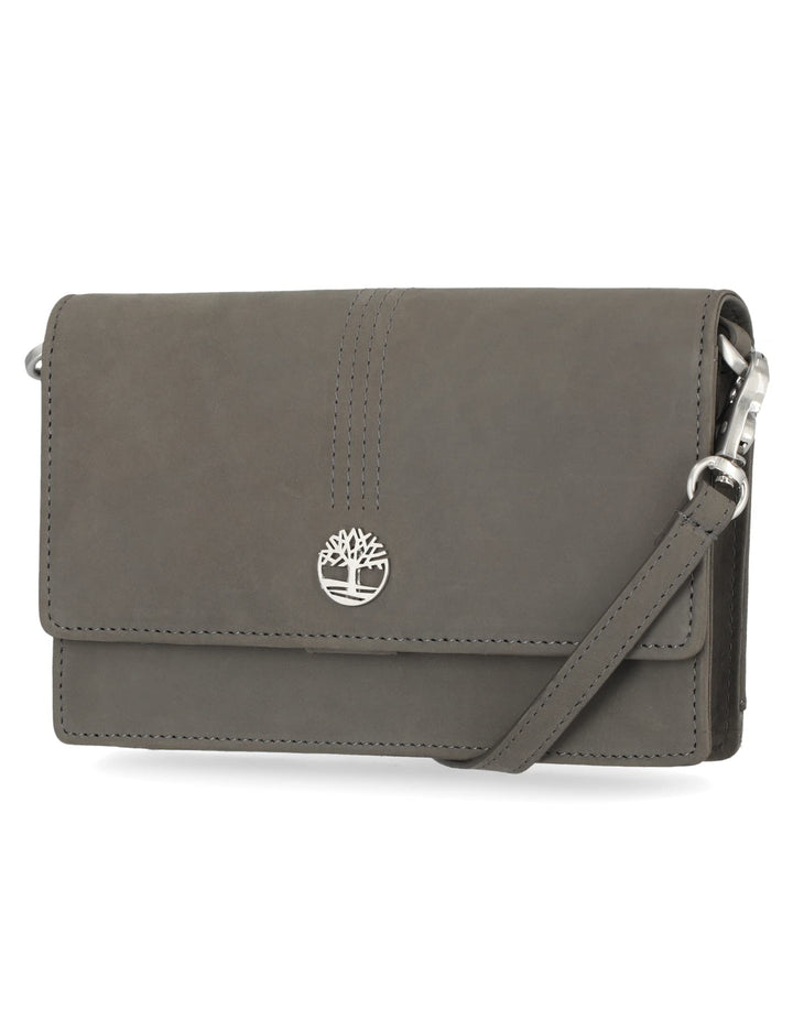 Timberland Damen Leather Crossbody Bag Wallet Purse Umhängetasche aus RFID-Leder, Castlerock (Nubuk)