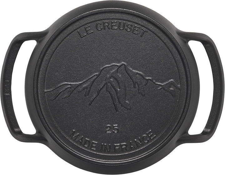 LE CREUSET Gusseisen-Grillpfanne, rund, für den Aussenbereich Bratpfanne, Bratpfanne