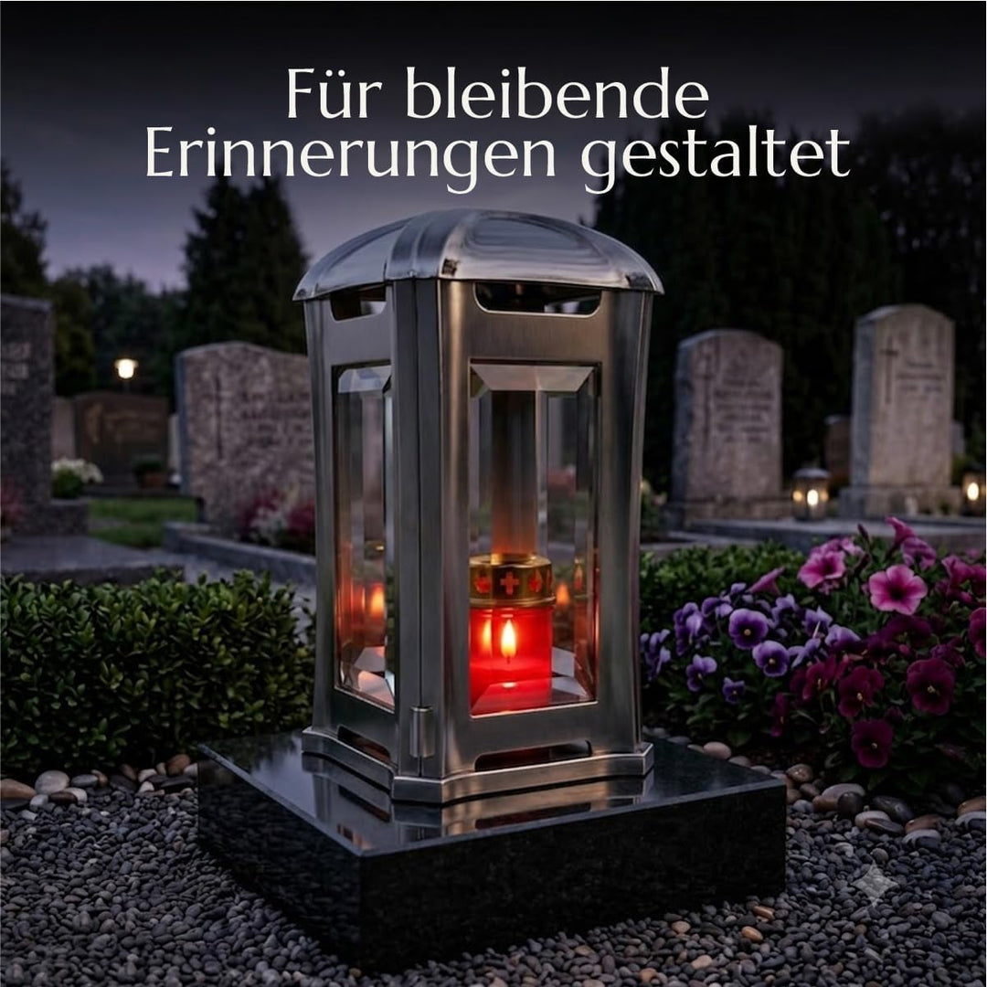 designgrab AEL5AGB1Swed Grablampe Venezia aus Edelstahl, Silber, 13 x 13 x 24 cm