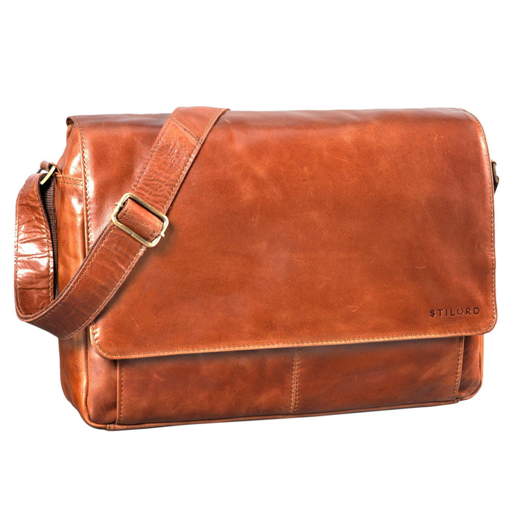 STILORD 'Lonzo' Vintage Umhängetasche echtes Büffel-Leder Messenger Bag für Herren und Damen Unitasc