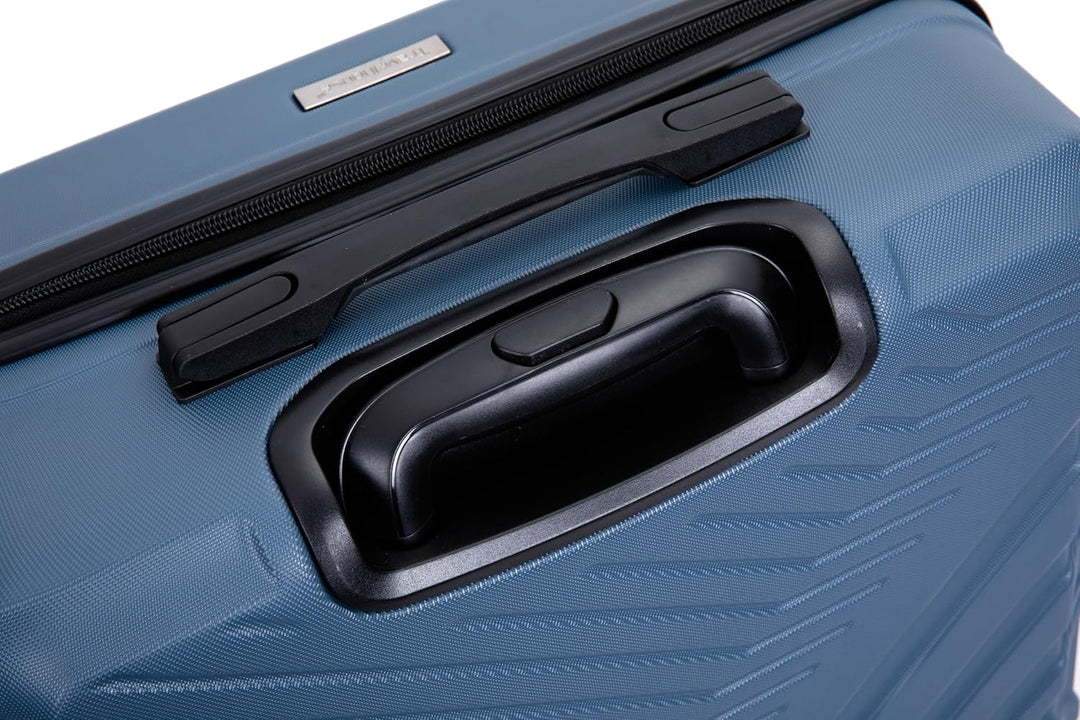 Travelhouse Bali Stabiler Koffer-Set 3tlg. Trolley Koffer Reisekoffer Blau ABS Hartschalen Kofferset