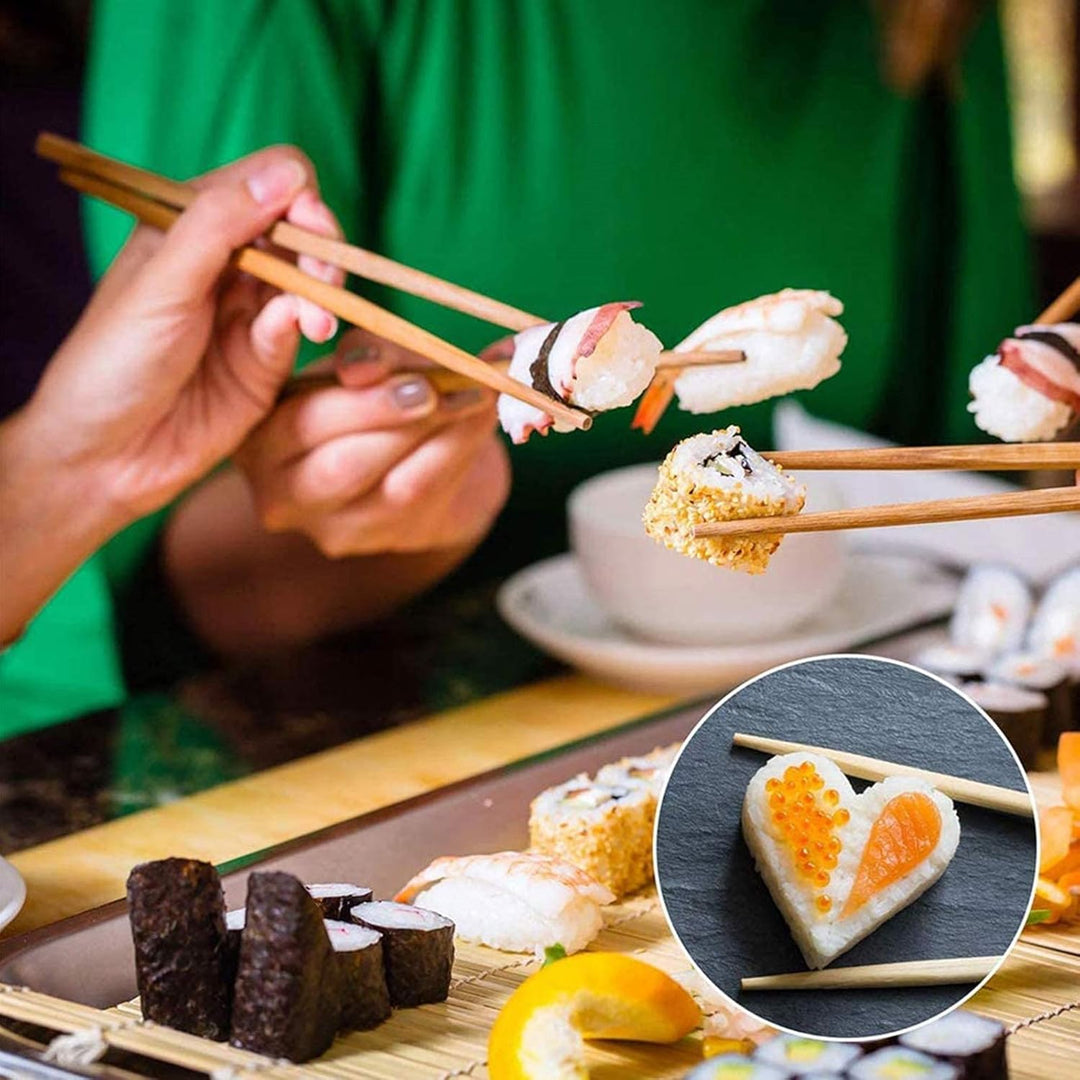 Sushi Maker Kit,11pcs DIY Sushi Set Sushi Rollen Maker Komplett DIY Sushi Maker Kit mit 8 Formen,Rei