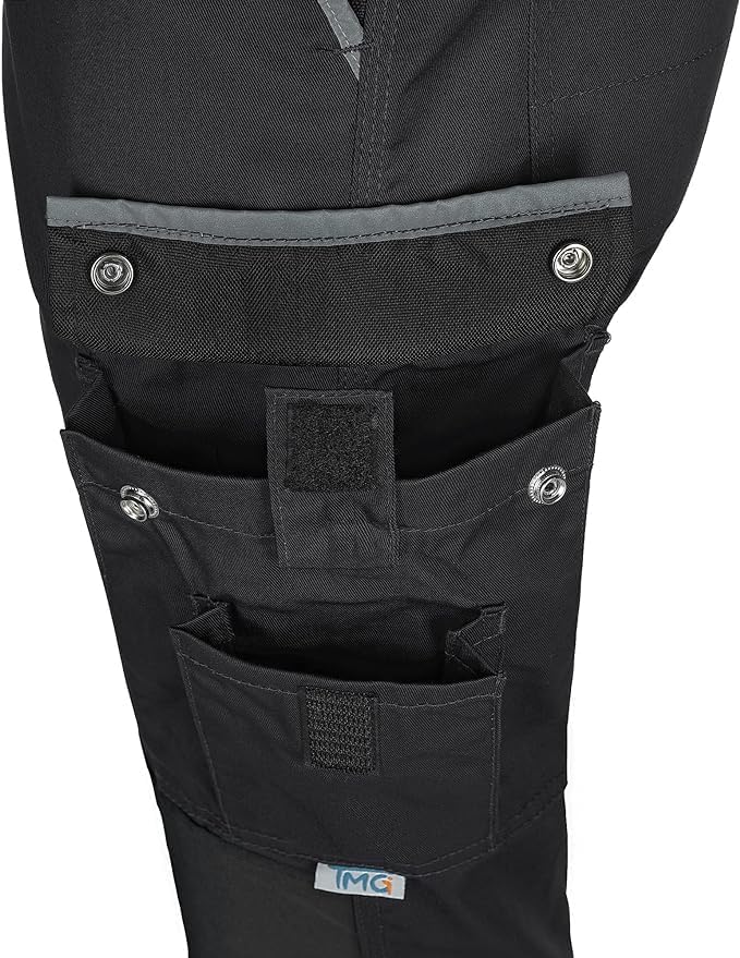 TMG | Arbeitslatzhose für Herren, Style Light Arbeitshose mit Kniepolster & Taschen, ideal für Somme