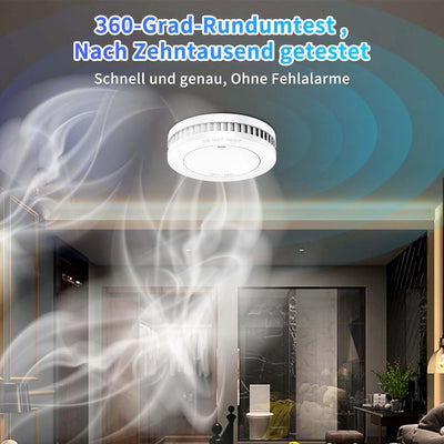 XINDUM Mini Rauchmelder 3er Set, Feuermelder mit 10 Jahre Batterie, TÜV-Zertifiziert, Rauchwarnmelde