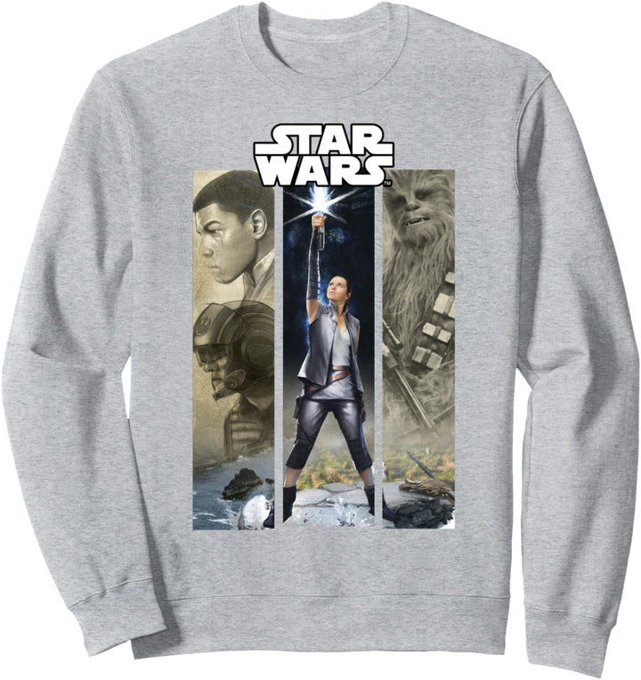 Star Wars The Last Jedi Rey Power Stance Panels Sweatshirt