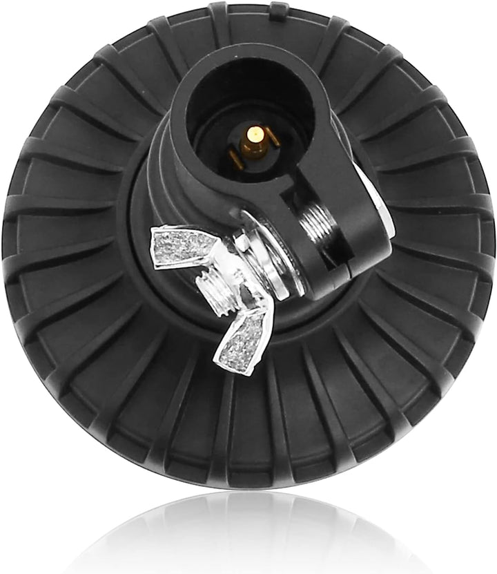 D-TECH LED Rundumleuchte 12/24V Orange Mit Flexibel Einbau Rohr,Led Blinkleuchte Amber Warnleuchte E