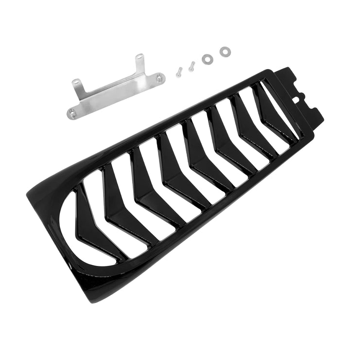 HDBUBALUS Schwarze untere vordere Kinnspoiler Air Dam Verkleidung Abdeckung für Harley Softail Stree