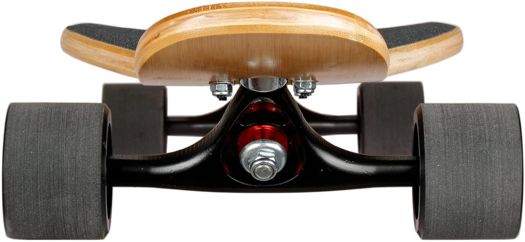 Mach1 Bambus Longboard mit Keramik Kugellager + T-Tool - Skateboard Drop Through Cruiser Komplettboa