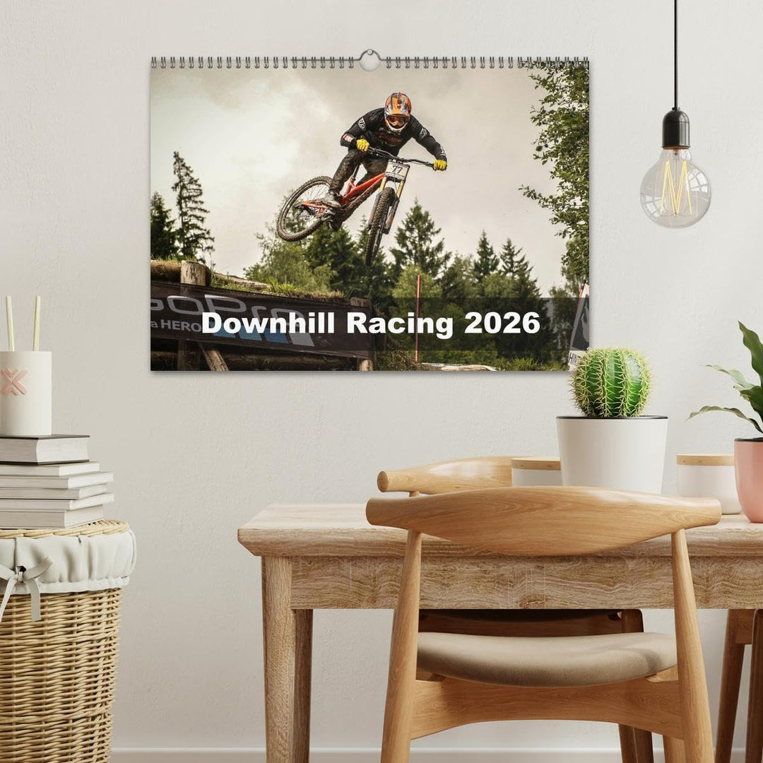 Downhill Racing 2026 (Wandkalender 2026 DIN A3 quer), CALVENDO Monatskalender: farbig, actionreich,