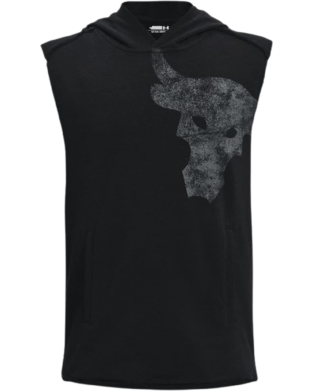 Under Armour Boy's Youth Project Rock Mana Sleeveless Hoodie (Black, Youth X-Large)