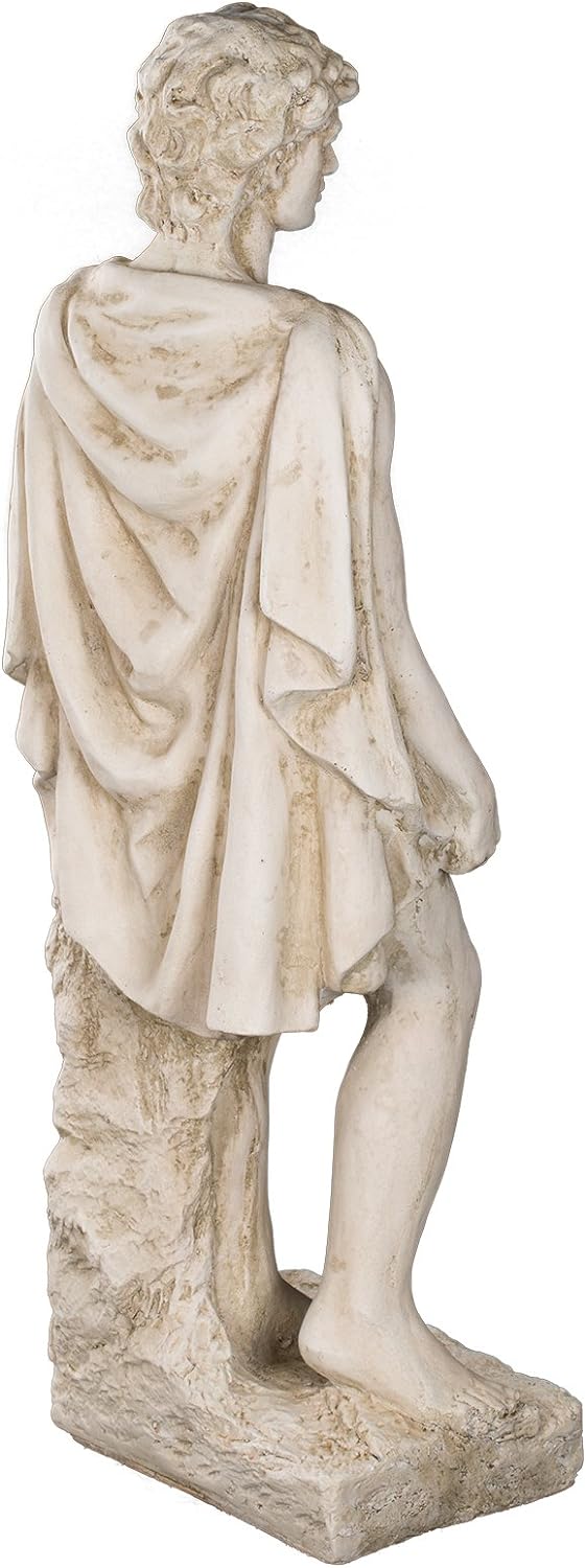 Wetterfeste Riesige schwere (11kg) Statue 85 cm hoch SYL-A 14013- Apollo , Gott mit Instrument, Krie