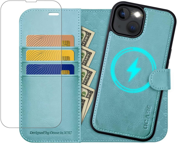 OCASE Abnehmbare Hülle iPhone 14 Handyhülle 5G[Magnetische Hülle] [Kabelloses Laden] [Displayschutz]