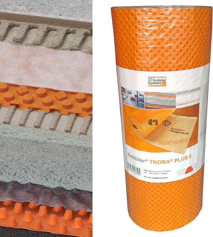 Schlüter TROBA-PLUS 8 Flächendrainage 12,5x1m