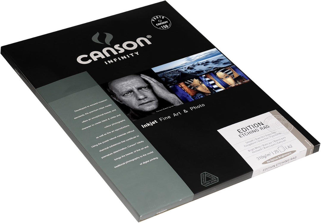 Canson 206211009 Edition Etching Rag Box, Photopapier, A2, A2