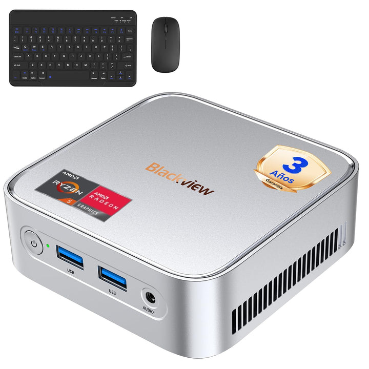 Blackview MP50 Mini PC mit Tastatur und Maus, Leistungsstarker Business Computing, Ultra 4K Grafik,