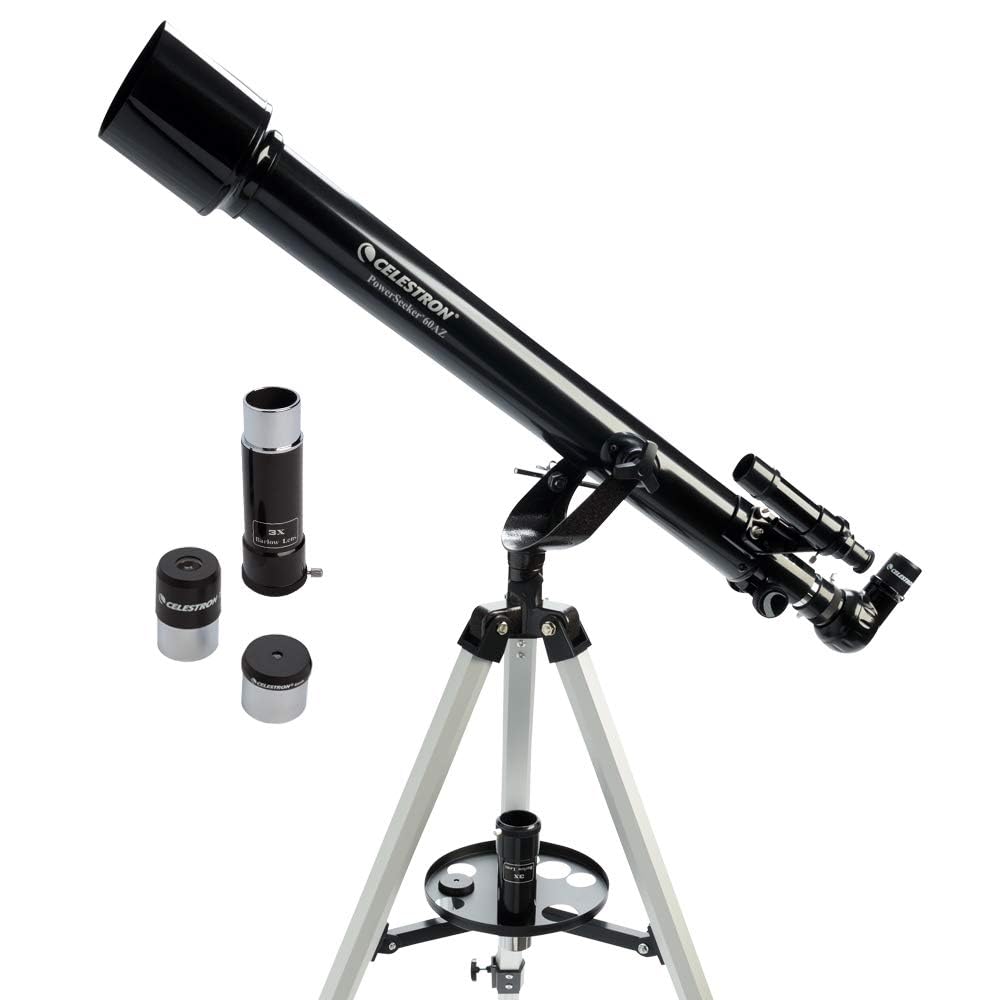 Celestron 21041 PowerSeeker 60AZ Teleskop Single, Single