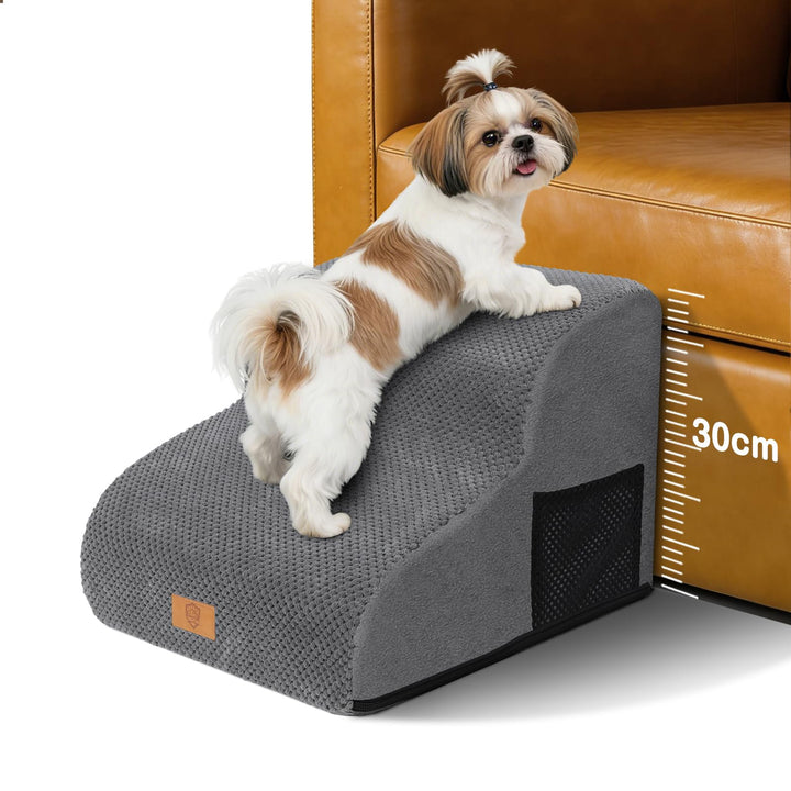 Zvonema wasserdichte Hundetreppe 2 Stufen,Waschbar Leiter Hundetreppe für Kleine Hunde und Katzen, A