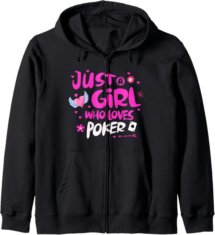 Just a Girl Who Loves Poker Kapuzenjacke