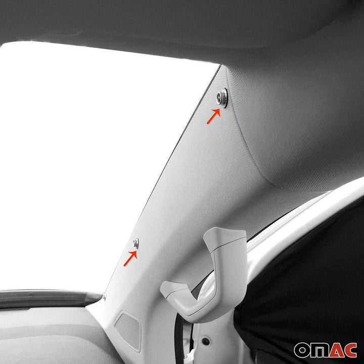 OMAC Magnetisch Vorhänge Auto kompatibel mit Ford Transit Tourneo Custom 2023-2026 Schwarz