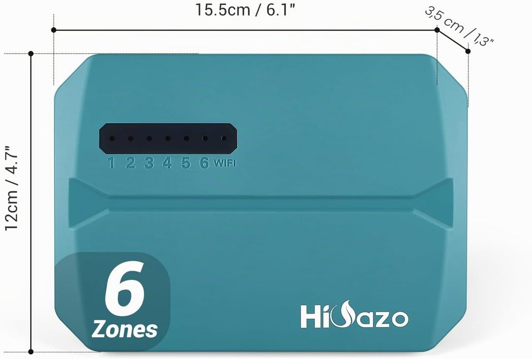 bewässerungscomputer, WiFi Sprinkler Bewässerungssystem Timer, 6 Zonen, Innen Aussenbewässerungssyst