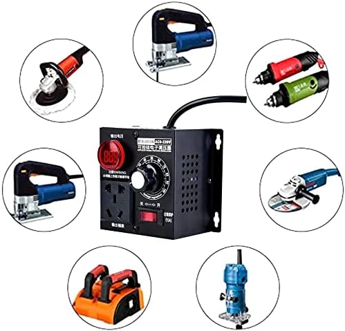 Dimmschalter AC 220V 9A 4000W SCR Spannungsregler Motor Lüfter Drehzahlregler Dimmer(EU Plug), EU Pl