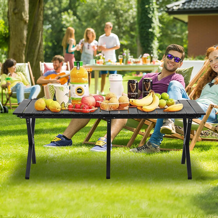 BOOSDEN Klappbarer Campingtisch, 120x80cm, mit Tragetasche für Outdoor, Strand, Grillen & Picknick S