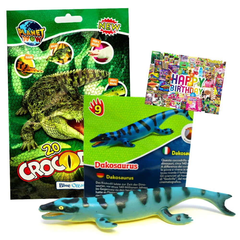 Bundle mit Blue Ocean Crocodiles Sammelfiguren 2025 - Planet Wow Krokodil Figur - Auswahl - Exklusiv