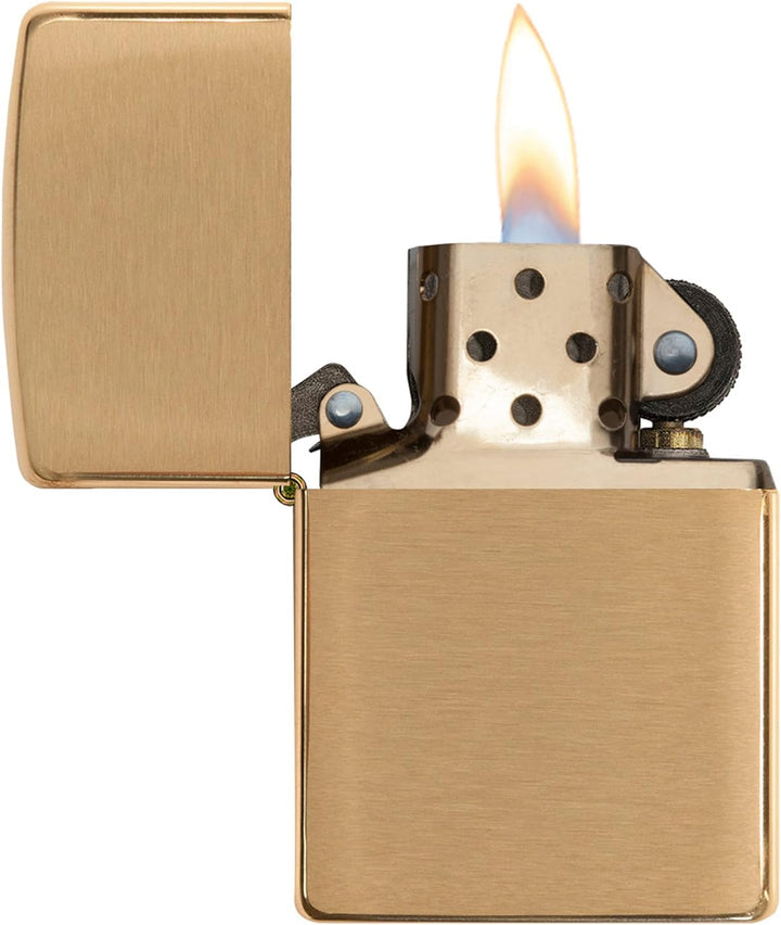 Zippo 204B Messing, 1 x 3,5 x 5,5 cm Brushed Brass, Brushed Brass
