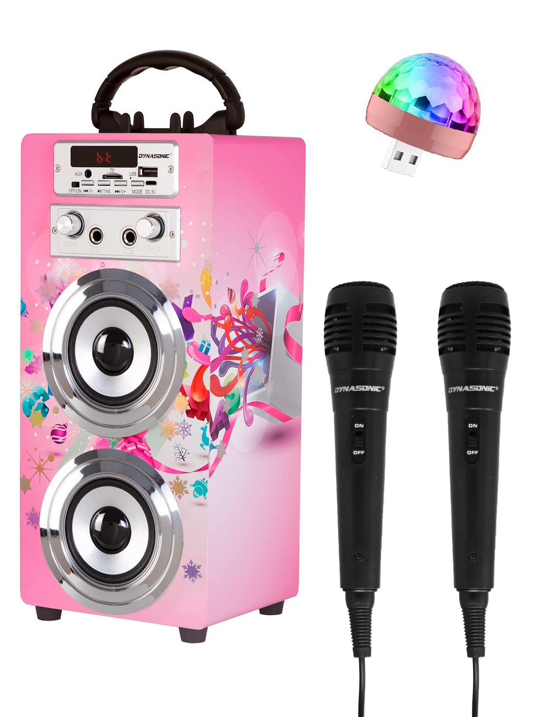 DYNASONIC (3º Generation Mikrofon Karaoke Spielzeug, ideal für originelle Geschenke für Kinder, Mädc