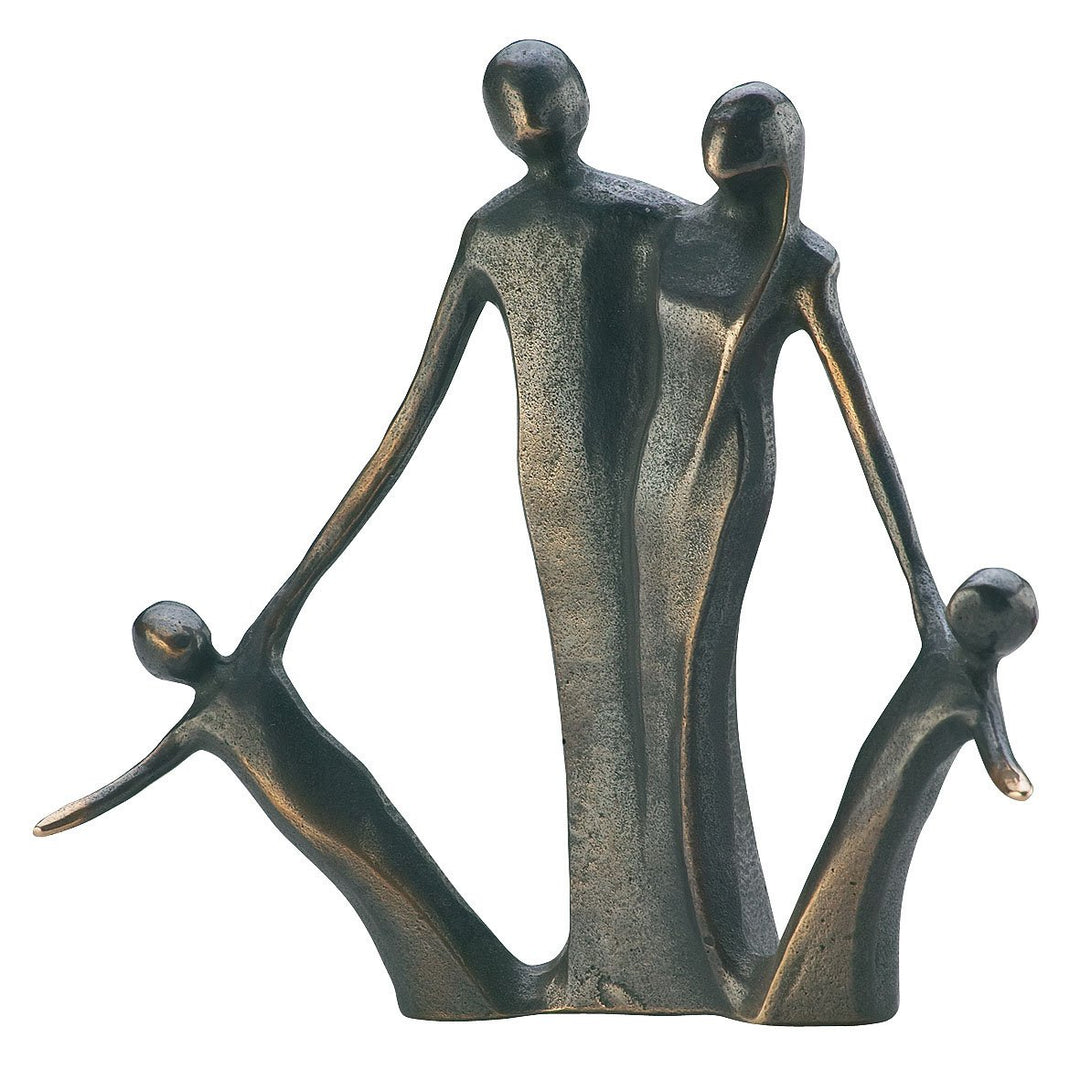 "Due Piccolini" Bronzeskulptur Höhe 13 cm