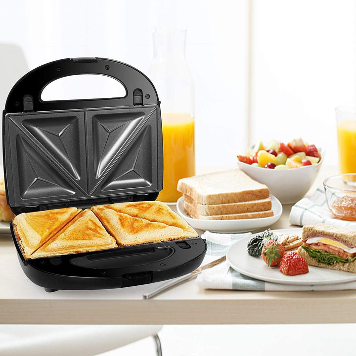 Sandwich Maker, Waffle Maker, 3-in-1 Panini Toaster 750W mit abnehmbaren Antihaftplatten, LED-Anzeig