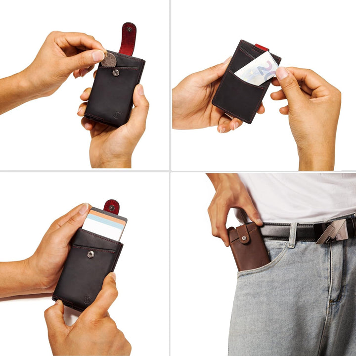 Will Fire® Essential | Slim Wallet | Kartenetui für bis zu 10 Karten | Kreditkartenetui | Cardholder