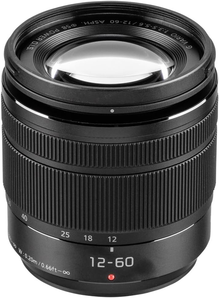 Panasonic H-FS12060E LUMIX G Vario 12-60 mm F3.5-5.6 ASPH. Objektiv (5x Zoom, Power O.I.S. Bildstabi