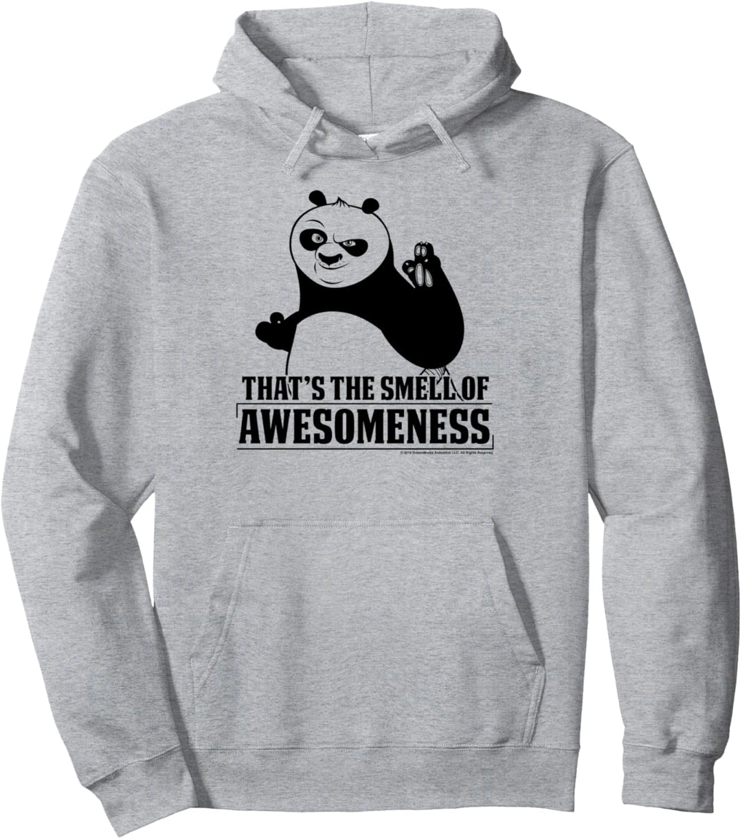Kung Fu Panda Smell The Awesomeness Po Portrait Pullover Hoodie