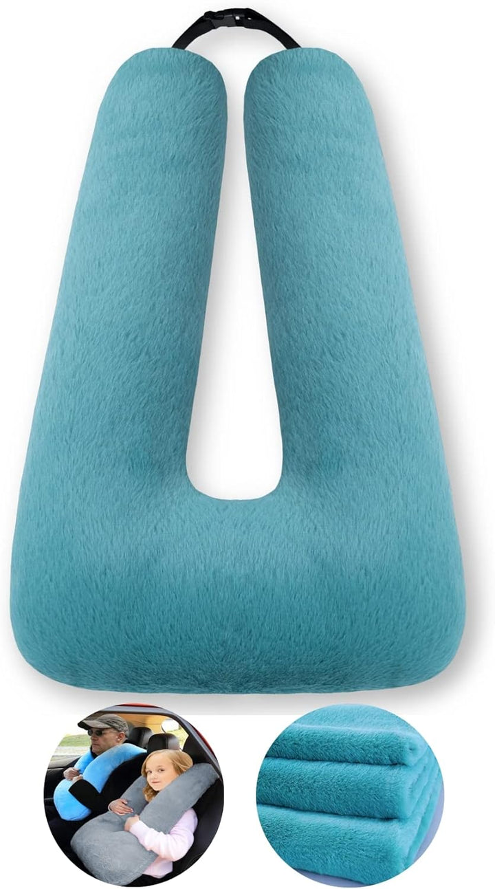 FHSGGP Reisekissen Kind Nackenkissen Autoschlafkissen für Lange Reisen U-Form Auto Sicherheitsgurt K