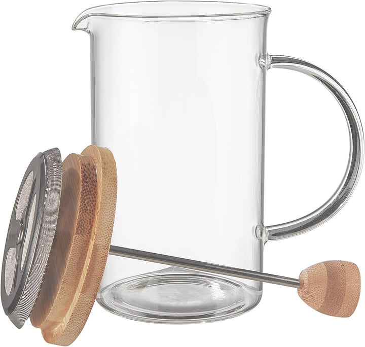 BUTLERS French Press 0,6 l Akazie Deckel - BREWSTER - Kaffeepresse & Teebereiter stromlos | Kaffeeko
