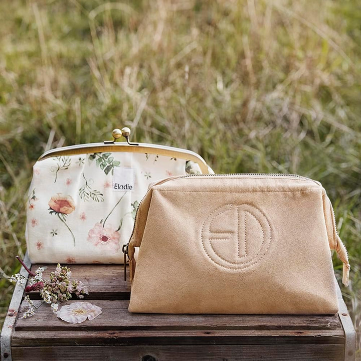Elodie Details Kulturbeutel/Kosmetiktasche Zip&Go aus Baumwolle mit Breite Öffnung - Stabile Form -